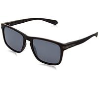 Polaroid Unisex PLD 2088/S 003/EX Sunglasses Plastic Black Silver Squared Mirror