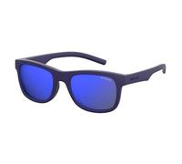 Polaroid Unisex Kids Pld 8020/S Jy Ciw 46 Sunglasses, Rubber Blue/Grey, UK