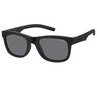 Polaroid Unisex Kid's PLD 8020/s Sunglasses, YYV/Y2 Black Rubber, 46