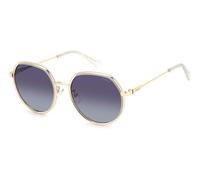 Polaroid Unisex PLD 4160/G/S/X J5G/WJ Sunglasses Metal Gold Grey Round Polarized Shaded