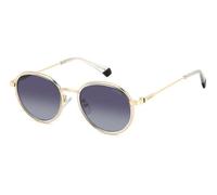Polaroid Unisex PLD 4173/G/S/X 2F7/WJ Sunglasses Metal Gold Grey Round Polarized Shaded