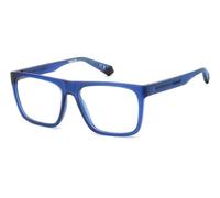 Polaroid Unisex PLD D533 FLL Optical frames Bio polyamide Blue Squared