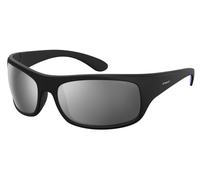 Polaroid Unisex Polaroid 07886 003/EX Sunglasses Plastic Black Grey Squared Mirror