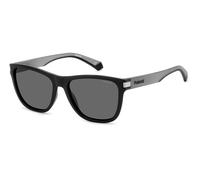Polaroid Unisex Polaroid PLD 2138/S O6W/M9 Sunglasses Plastic Black opaque/Grey Grey Squared Polarized