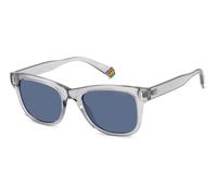 Polaroid Unisex Polaroid PLD 6206/S KB7/C3 Sunglasses Polycarbonate Grey Blue Squared Polarized