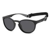 Polaroid Unisex Polaroid PLD 7050/S 003/M9 Sunglasses Plastic Black Grey Round Polarized