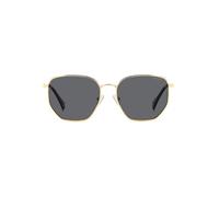 POLAROID Unisex Sunglasses, Gold/Grey, 56