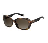 Polaroid Woman PLD 4069/G/S/X 086/LA Sunglasses Plastic Havana Squared Polarized