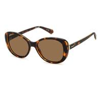 Polaroid Woman PLD 4154/S/X 086/SP Sunglasses Plastic Havana Brown Butterfly Polarized