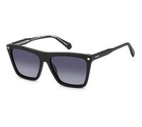 Polaroid Woman PLD 4164/S/X 807/WJ Sunglasses Acetate Black Grey Squared Polarized Shaded