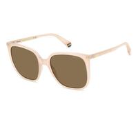Polaroid Woman PLD 6218/S 35J/SP Sunglasses Plastic Pink Brown Squared Polarized