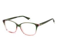Polaroid Woman PLD D466 IWB Optical frames Bio polyamide Green/Pink Squared