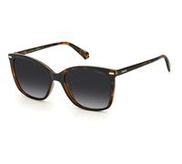 Polaroid Woman PLD 4108/S 086/LA Sunglasses Eco-poliame Havana Brown Squared Polarized Shaded