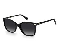 Polaroid Woman Polaroid PLD 4108/S 807/WJ Sunglasses Eco-poliame Black Grey Squared Polarized Shaded