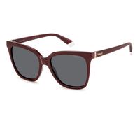 Polaroid Woman Polaroid PLD 4155/S/X LHF/M9 Sunglasses Plastic Bordeaux Grey Squared Polarized