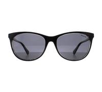 Polaroid Women's Sunglasses PLD 4161/S 7C5 M9 Cat‑Eye Black Crystal Grey Polarized