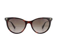 Polaroid PLD 4107/S 086/LA Woman Sunglasses Plastic Havana Brown Cat Eye Polarized Shaded