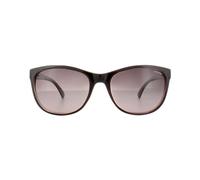 Polaroid Womens Ladies Oval Gradient Polarized Sunglasses - Purple and Red, Size: 55x19x135mm - Size 55x19x135mm