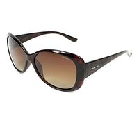 Polaroid Women's P8317 0bm Sunglasses, Havana/Brown Shaded Polarized, 58 UK