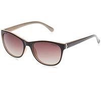 Polaroid Women's P8339 Kih Sunglasses, Black/Brown Shaded Polarized, 55 UK