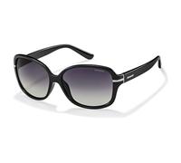 Polaroid Women's P8419 Ix Kih Sunglasses, Black/Grey Faded Polarized, 58 UK
