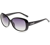 Fashion Black Grey Gradient Polarized Sunglasses Polaroid Black One Size