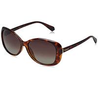 Polaroid Butterfly Womens Havana Brown Gradient Polarized Sunglasses - One Size