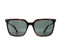 Polaroid Women's Square Havana Green Polarized PLD 4163/S in Brown