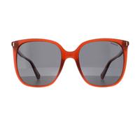 Polaroid Women's Square Orange Grey Polarized PLD 6218/S