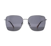 Polaroid Women's Square Palladium Grey Polarized PLD 4158/G/S/X in Silver