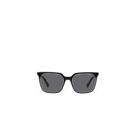 Polaroid Rectangle Womens Black Crystal Grey Polarized PLD 4163/S - One Size