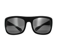 Polaroid Wrap Mens Black Grey Polarized Sunglasses - One Size