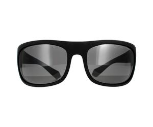 Polaroid Wrap Mens Black Grey Polarized Sunglasses - One Size