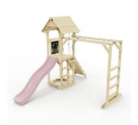 Polarplay Climbing Frame With Monkey Bars And Slide - Lund Dusky Pink