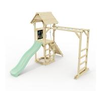 Polarplay Climbing Frame With Monkey Bars And Slide - Lund Mint Green