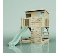 Polarplay Climbing Platform And Playhouse - Polarstern Mint Green