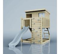 Polarplay Climbing Platform And Playhouse - Polarstern Ice Blue