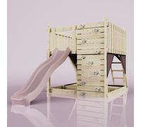 PolarPlay Kids Scandinavian Style Climbing Platform - Fai Rose in Natural PolarPlay Natural