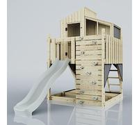 PolarPlay Kids Scandinavian Style Climbing Platform& Playhouse - Flavia Mist