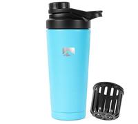 polarscape 750ml Metal Protein Shaker Bottle - Stainless Steel, Double-Wall Insulated, Leak-Proof, Easy to Clean, Dishwasher-Safe - Gym Shaker for Water, Pre-Workouts, Creatine & Supplements - Breeze