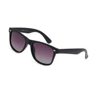 PolarSpex Mens Sunglasses - Retro Sunglasses for Men, Polarized Sunglasses for Womens - Cool Shades for Driving, Fishing, Matte Black | Faded Smoke, L