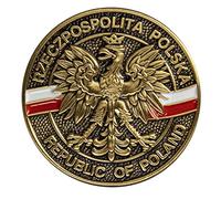 Polart | Polish Lapel Pin - Polska Pin with Butterfly Clutch - Poland Gifts for Suits, Bags, Hats, and Collectors of Jewelry Lapel Pins and Brooches (for Men & Women), Rzeczpospolita Polska, 1 inch in