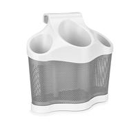 Polder BTH-7050-79B Style Station - Hair Styling Storage Unit - Heat Resistant and Ideal for Blow Dryers, Curling Irons, Brushes & More - White