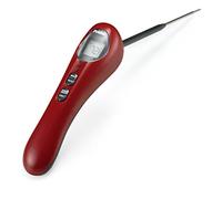 Polder Safe-Serve Digital Instant Read Thermometer with Torch, Red