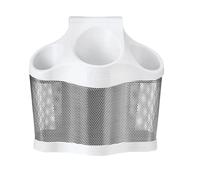 Polder Style Station, Stainless Steel, White, 25cm x 14.5 cm x 24 cm