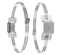 Pole Brackets, 2 Pieces Sign Mounting Bracket | Adjustable Metal Hardware for Round Pole Cameras Pole Water Heater Solar Panel