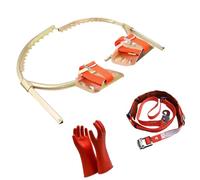 Pole Climbing Spikes Tree Climbing Gear Set, 160kg/ 352lbs Load Capacity Electrician Foot Buckle For Climbers/Fruit Picking And Lumberjack, Professional Trees Climb Tools(21-35cm/8.3-13.8in)