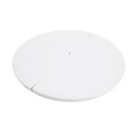 Pole Crash Mat,Cross Linked EPE Foam Mat w/PU Leather Skid Proof Cover,Round Folding Portable Pole Dance,thickness 3cm Gymnastic Exercise(White,1.2M)