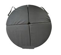 Pole Dance Crash Mat 120 * 5-10cm Foldable Pole Dancing Protect Mat Round Yoga Mats Indoor Gym Fitness Equimpment Exercise Sports Safety Pads for Men Women(Black-10cm thick)
