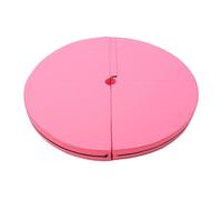 Pole Dance Crash Mat PVC 120x10cm 150x10cm Pole Dance Mat Indoor Yoga Mats Gym Fitness Equipment Women Training Round Folding Protect Pad(120x10cm pink)